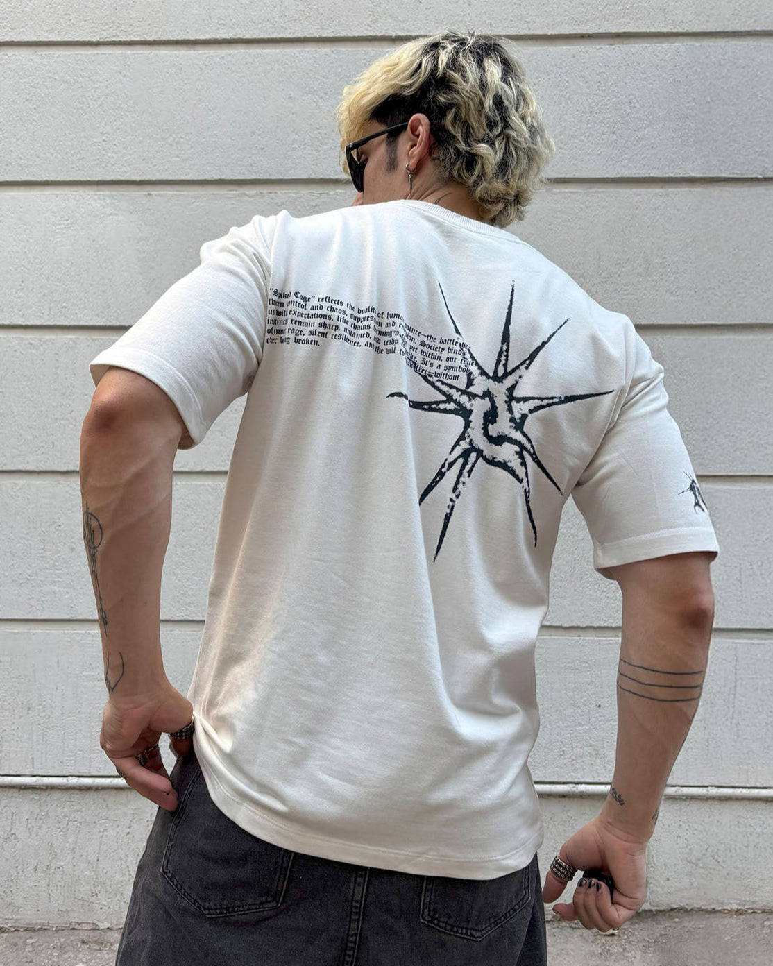 Spiked Cage Tee [OFF-WHITE]