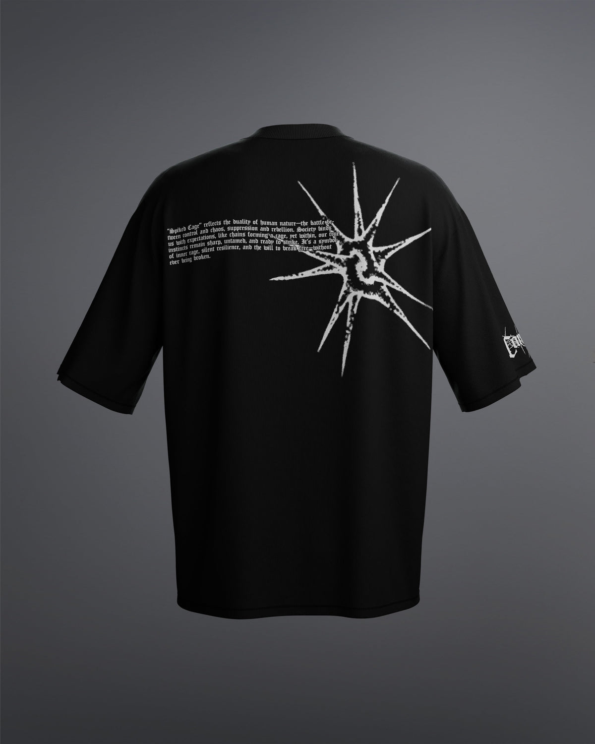Spiked Cage Tee [BLACK]