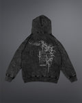 Crypted Glyph Hoodie [ACID WASHED-BLACK ASH COLORWAY]