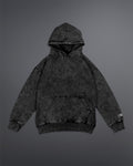 Acid washed hoodie [BLACK-ASH COLORWAY]
