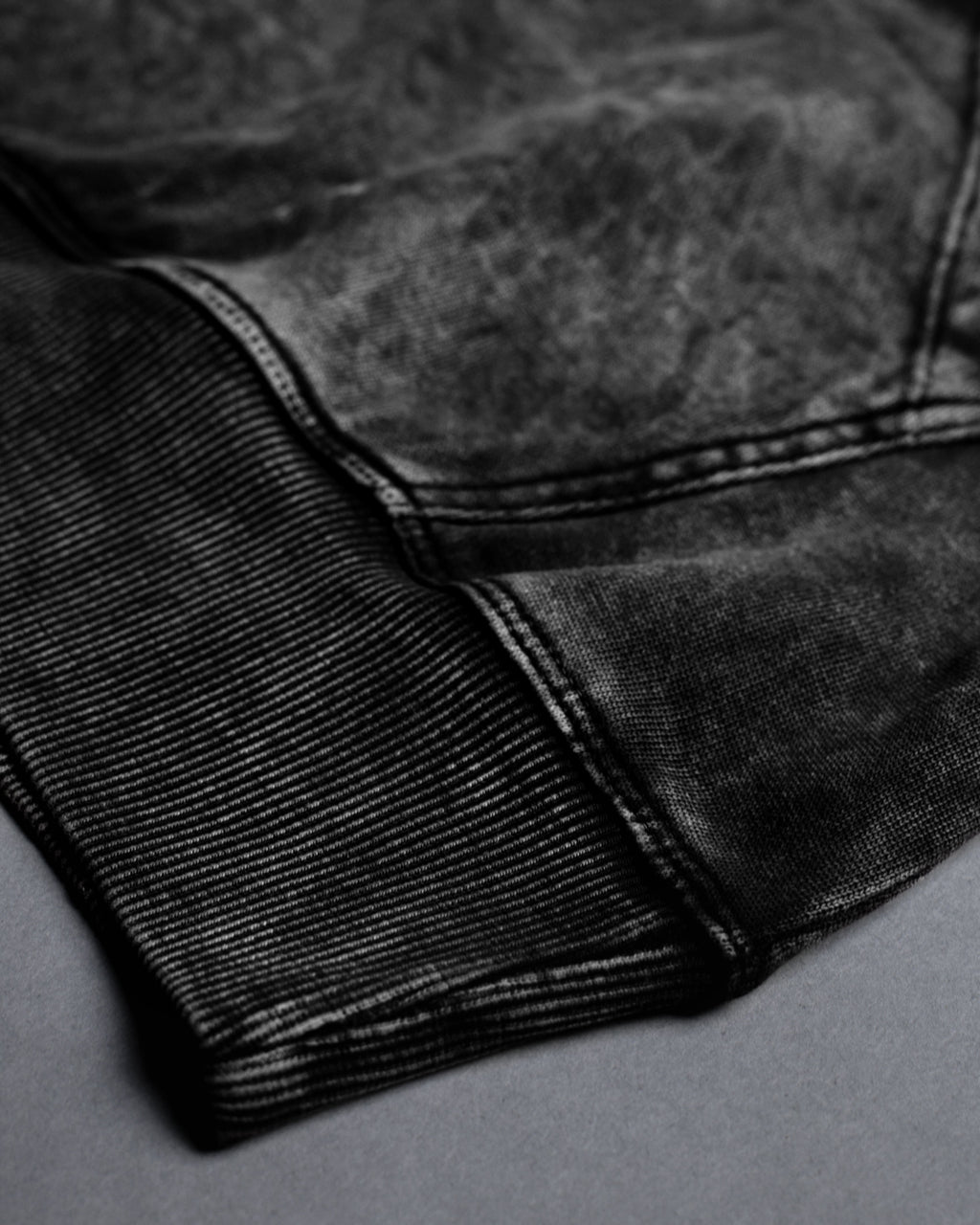 Crypted Glyph Hoodie [ACID WASHED-BLACK ASH COLORWAY]