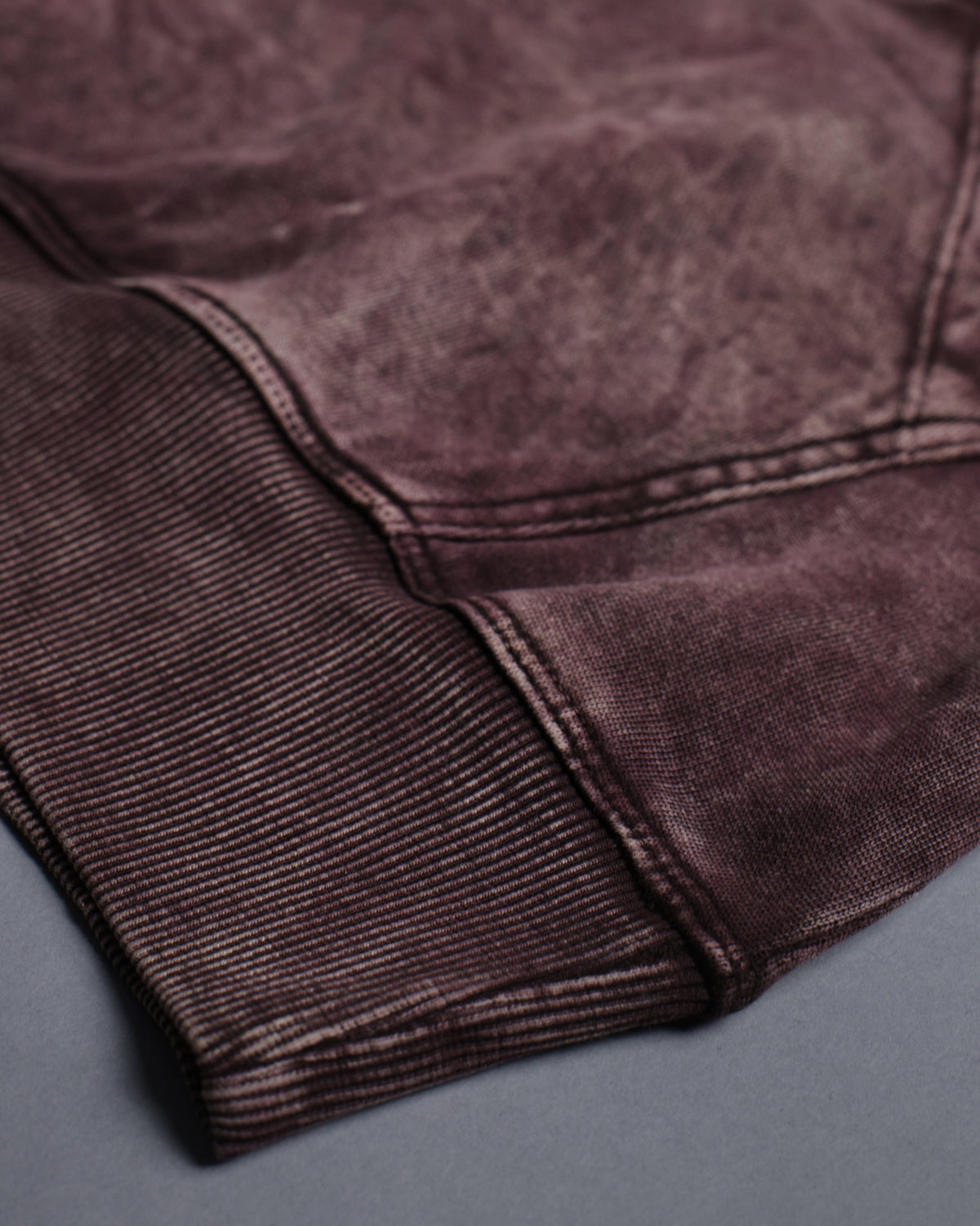 Fragmented Species hoodie  [ACID WASHED-BLOODSTONE COLORWAY]