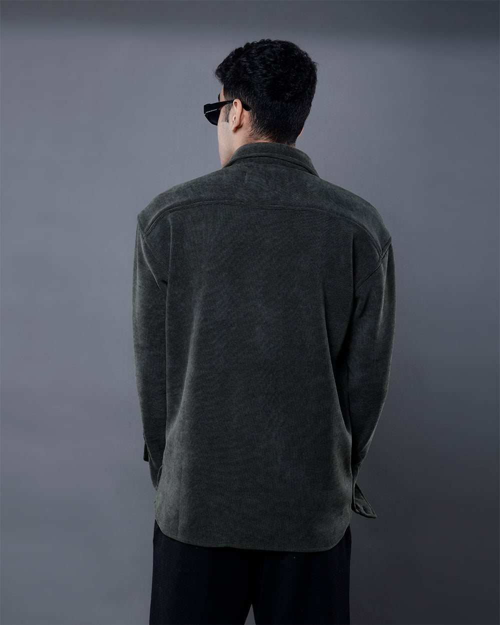 Vel-Cord Shirt [Olive Green]