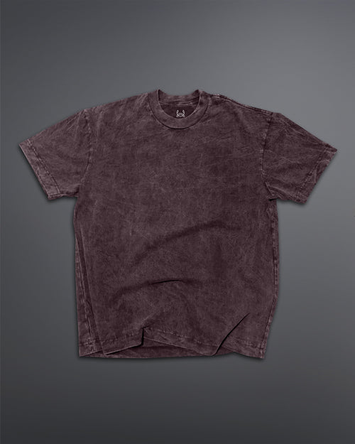 Acid Wash Oversized Tee [BLOODSTONE COLORWAY]