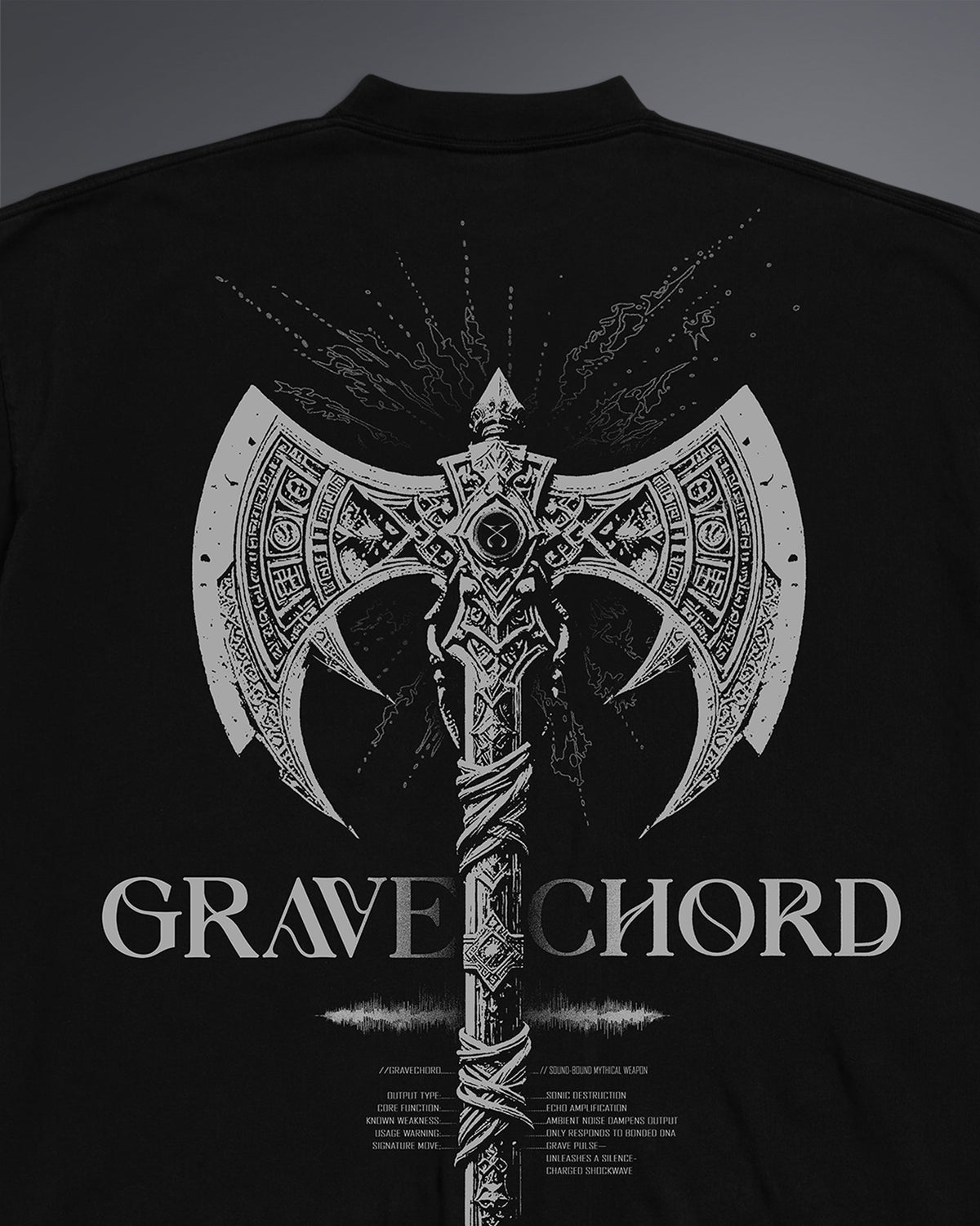 GRAVECHORD Oversized Tee [BLACK]