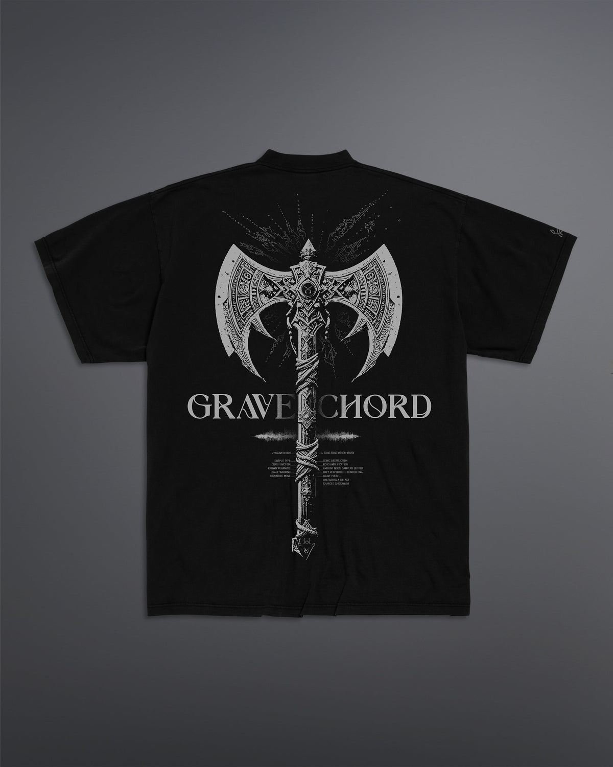 GRAVECHORD Oversized Tee [BLACK]