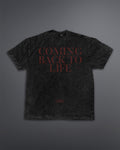 Coming Back To life Oversized Tee [ACID WASHED-BLACK ASH]