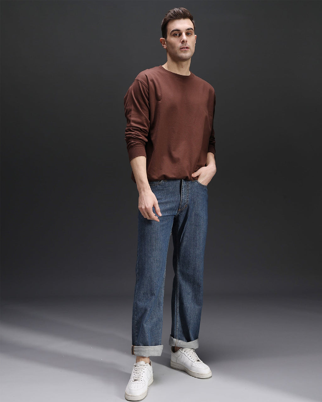 Brown Oversized Sweatshirt