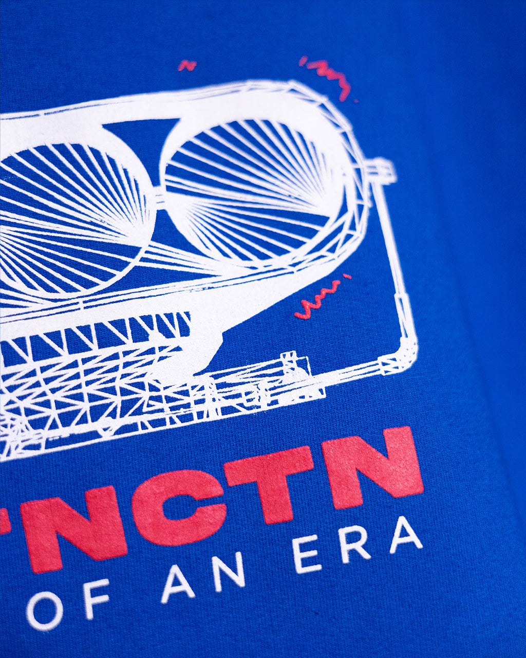 ENGINE EXTINCTION OVERSIZED TEE [BLUE]