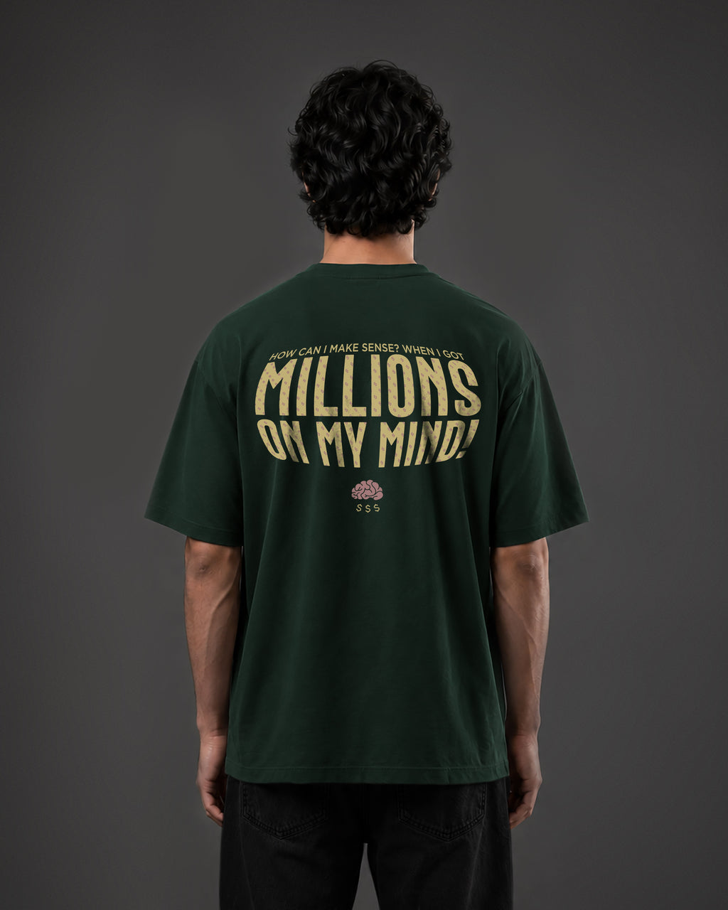 Millions on my mind oversized tee