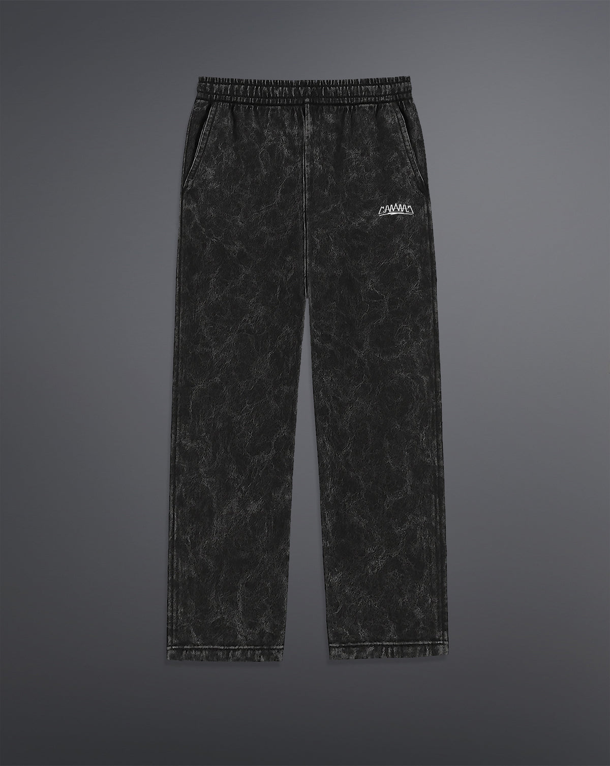 Core Acid-Washed Sweatpants [BLACK ASH]