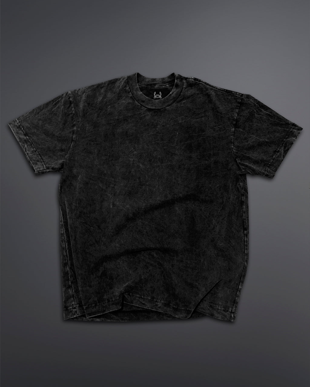 Acid Wash Oversized Tee [BLACK-ASH COLORWAY]