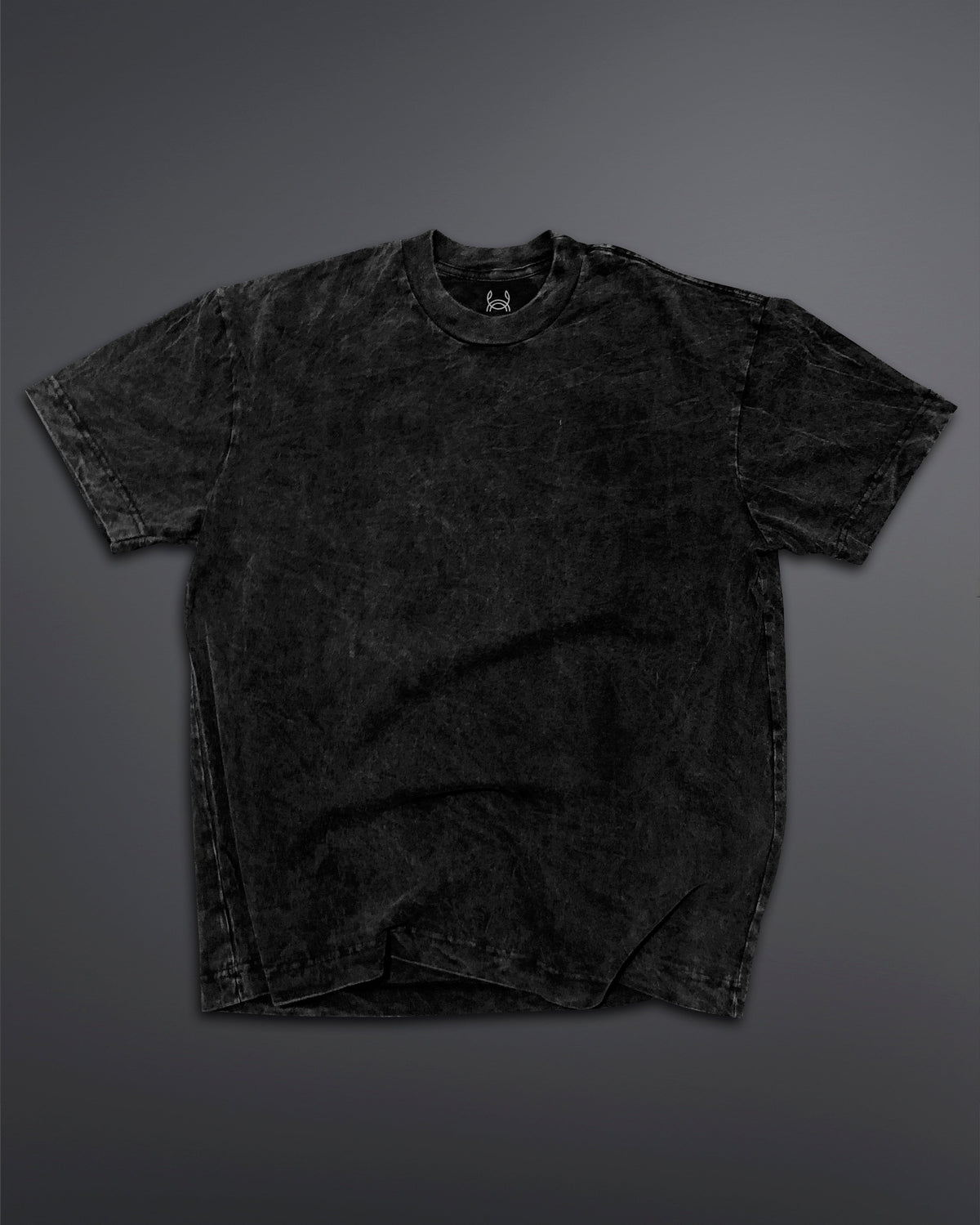 Acid Wash Oversized Tee [BLACK-ASH COLORWAY]