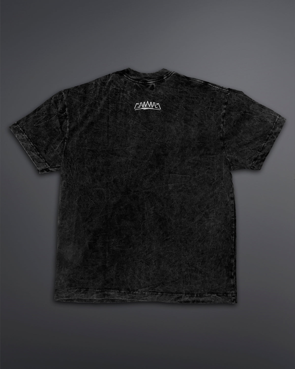 Acid Wash Oversized Tee [BLACK-ASH COLORWAY]