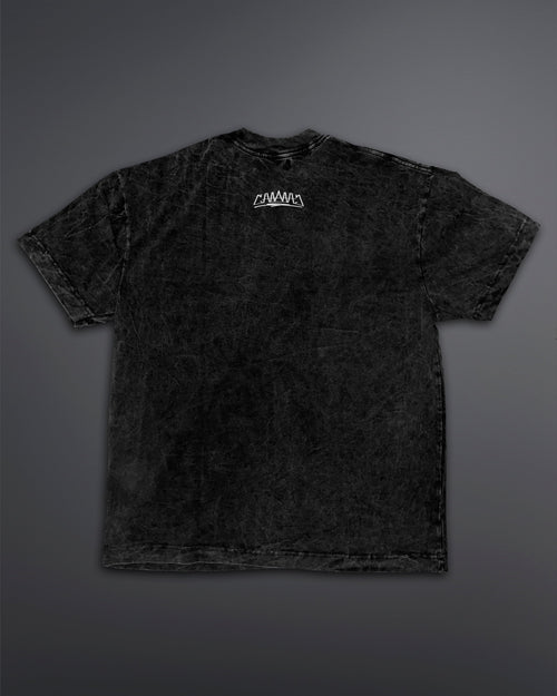 Acid Wash Oversized Tee [BLACK-ASH COLORWAY]
