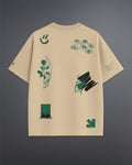 Random Shit Oversized Tee [beige]