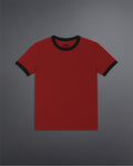 Cropped Ringer tee [RED/BLACK]
