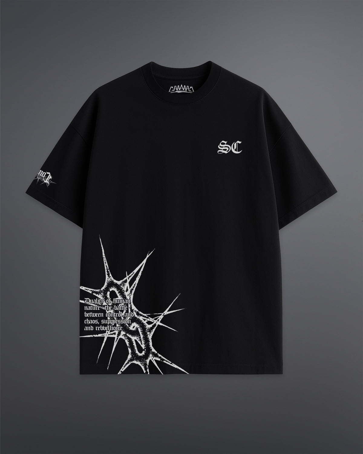 Spiked Cage Tee [BLACK]