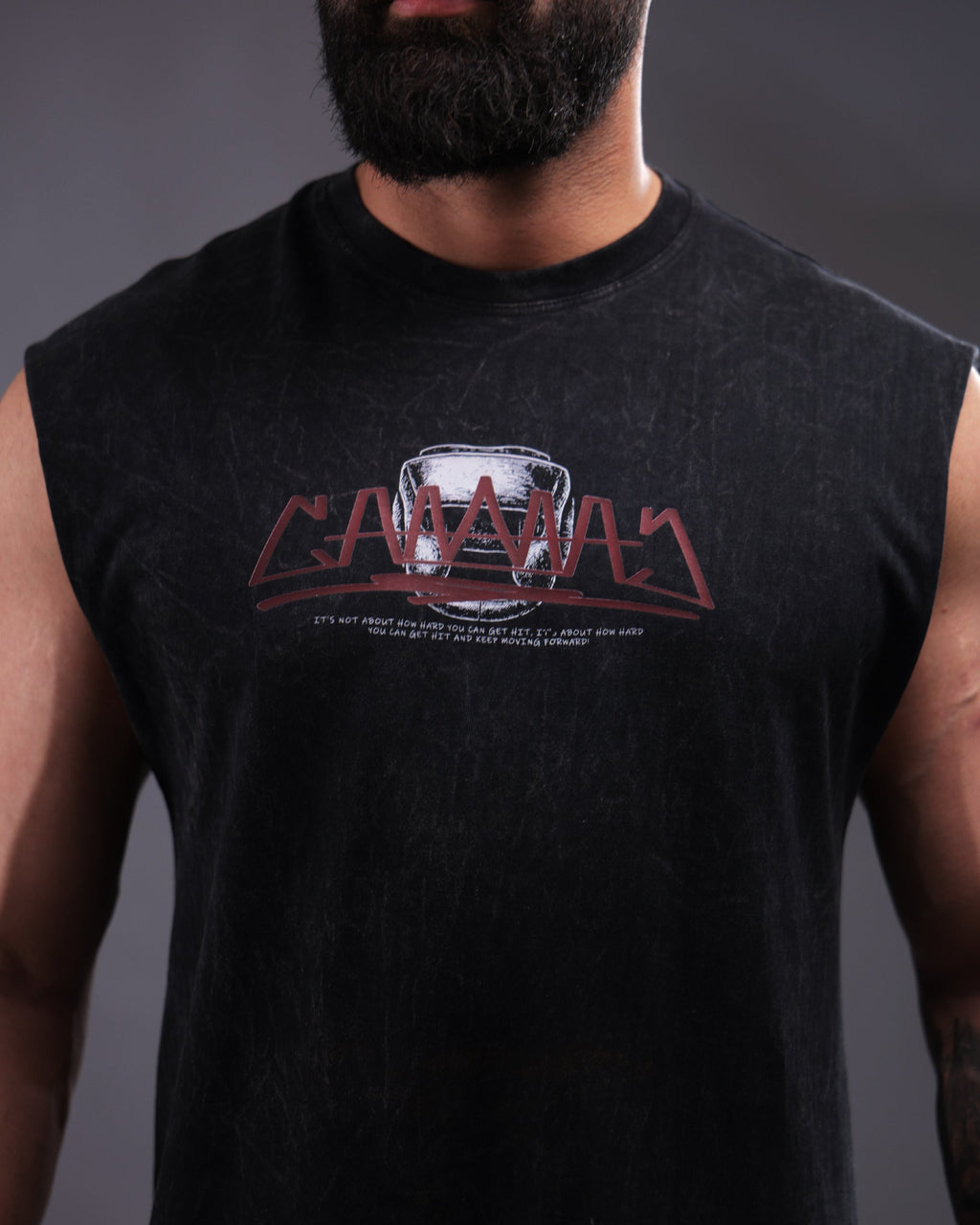 Knockback Vest tank [ACID WASHED]