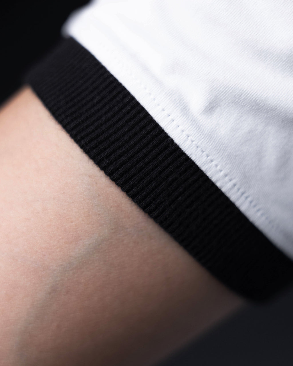 Cropped Ringer Tee Duo [NAVY+WHITE]